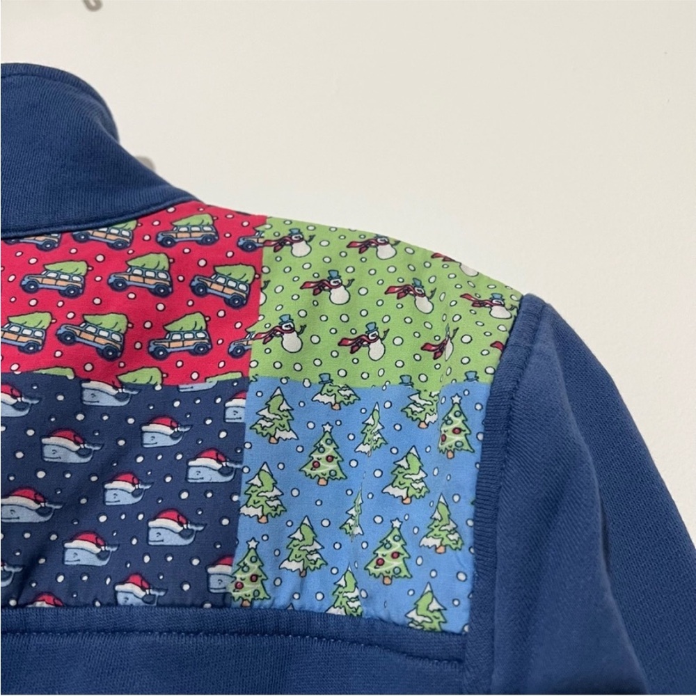 Vineyard Vines- Patchwork Christmas Quarter Zip S… - image 6